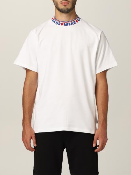 Gcds cotton T-shirt with logoed crew neck