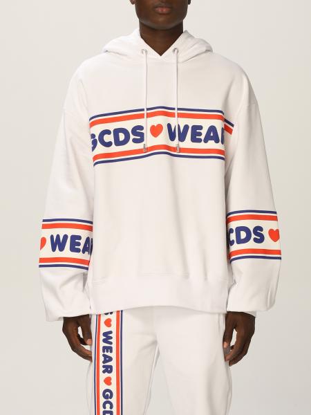 Gcds men: Lovely Gcds cotton sweatshirt with logo
