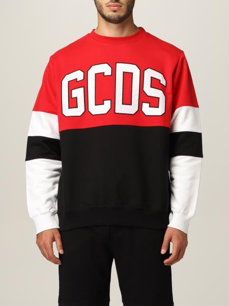 Gcds men: Gcds cotton sweatshirt with big logo
