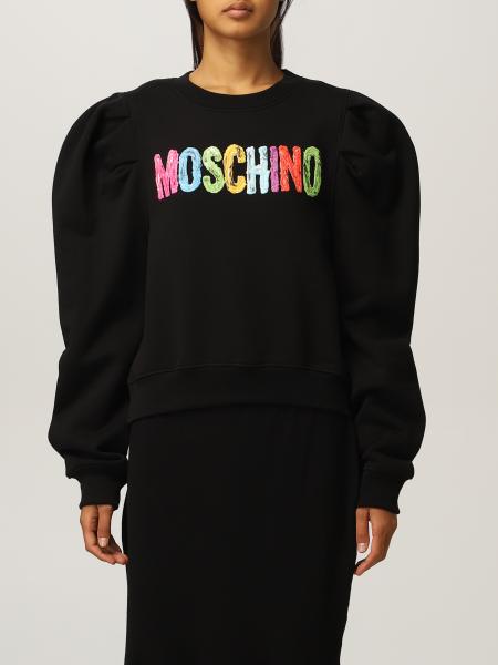 Moschino women: Moschino Couture cotton jumper with maxi sleeves