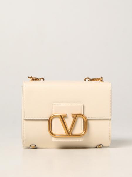 VALENTINO GARAVANI: shoulder bag for women - Yellow Cream | Valentino ...