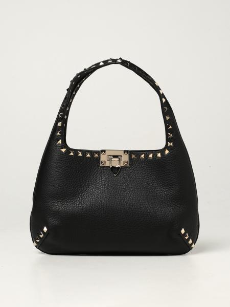 Borsa Rockstud Valentino Garavani in pelle martellata con borchie