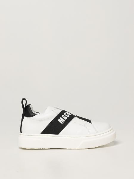 Msgm Kids leather trainers