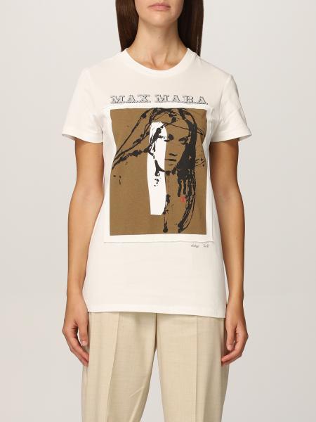 Max Mara: Max Mara cotton T-shirt with Divine print
