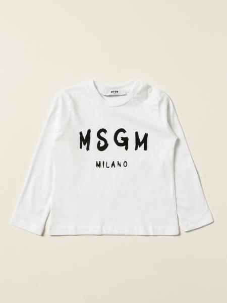 Msgm: T-shirt Msgm Kids in cotone con logo