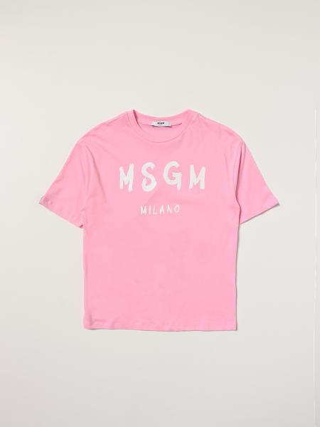 T-shirt Msgm Kids in cotone con logo