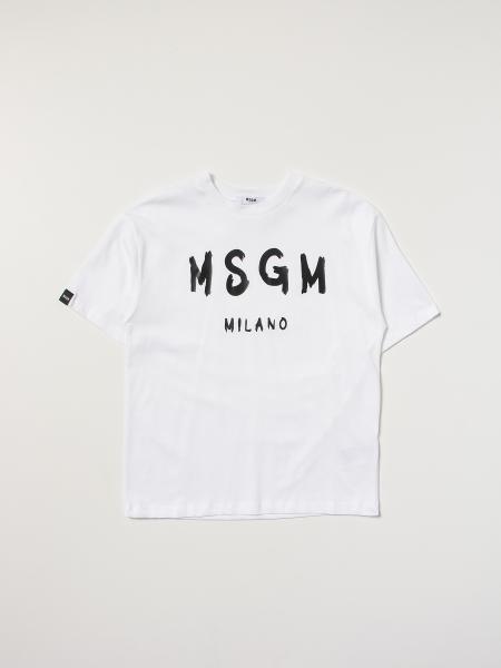 Msgm: T-shirt Msgm Kids in cotone con logo