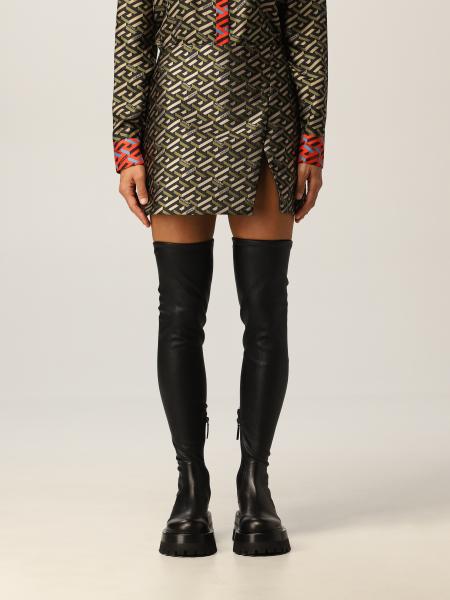 Versace women: Versace mini skirt with Greca