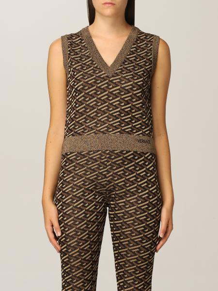 Versace women: Versace vest with Greca
