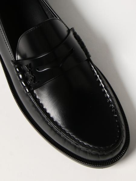 SAINT LAURENT: Shoes women - Black | Loafers Saint Laurent 