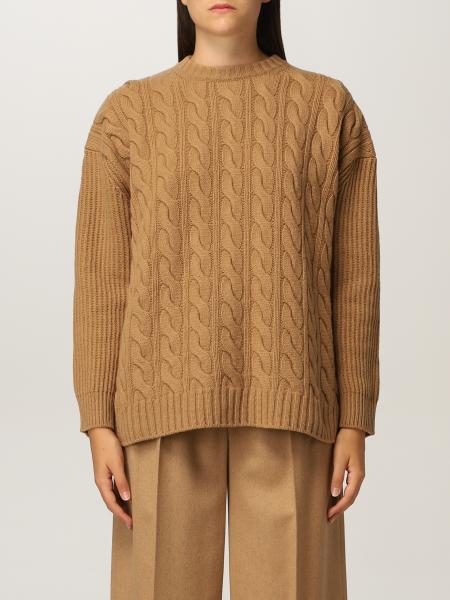 Max Mara: Max Mara cable sweater in cashmere and wool