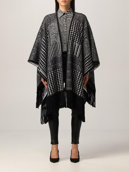 Ermanno Scervino poncho in wool with fringes