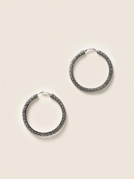 Ermanno Scervino hoop earrings with rhinestones