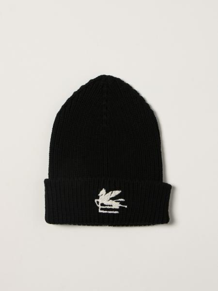 Etro beanie hat in ribbed wool