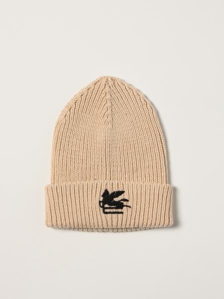 Etro bobble hat in ribbed wool