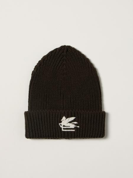 Etro beanie hat in ribbed wool