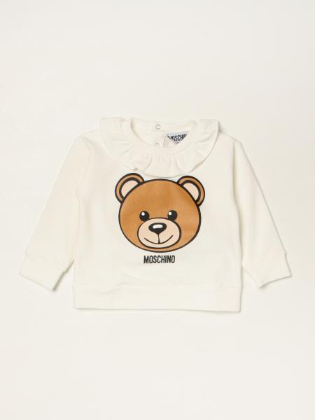 Moschino kids: Moschino Baby cotton sweater with teddy
