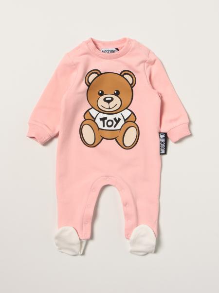 MOSCHINO BABY：カバーオール 幼児 - ピンク | GIGLIO.COMオンラインのMoschino Baby カバーオール