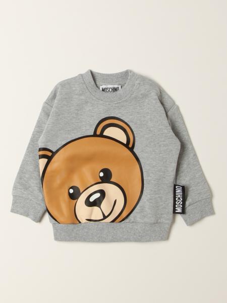 Moschino Baby cotton sweatshirt with teddy