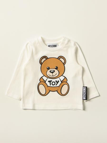 Moschino: T-shirt Moschino Baby in cotone con teddy
