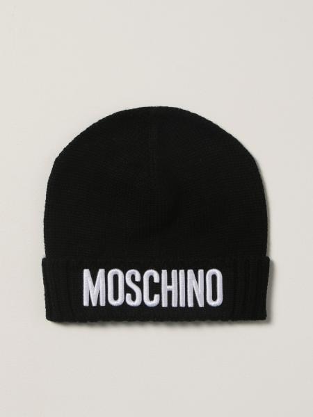 Moschino Kid bobble hat with logo