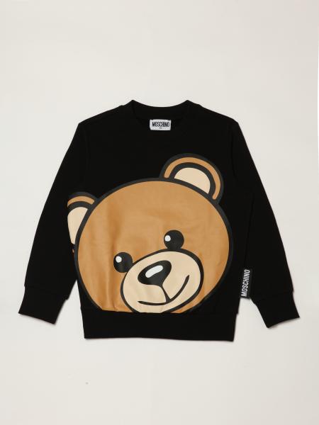 Moschino Kid cotton sweatshirt with teddy