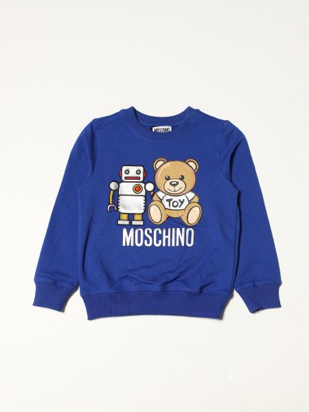 Moschino Kid cotton sweatshirt with teddy