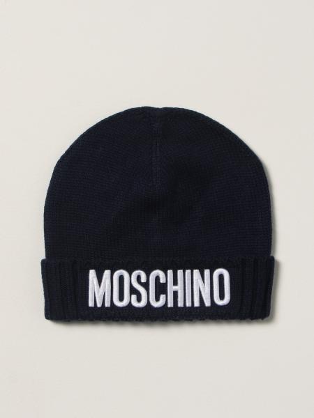 Moschino kids: Moschino Kid beanie hat with logo