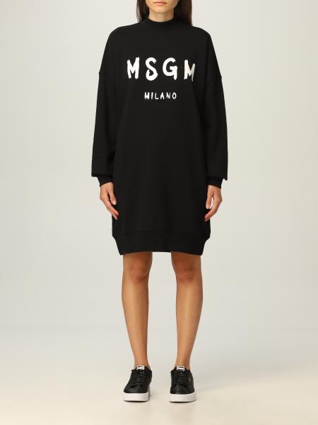 Msgm jumper dress with logo