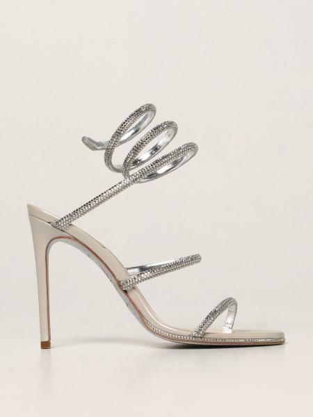Cleo René Caovilla sandals in satin with crystals