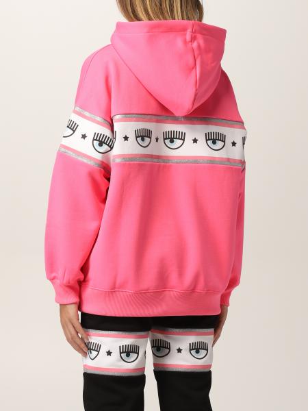 CHIARA FERRAGNI: Felpa con logo Eye-star - Fuxia | Felpa Chiara Ferragni  71CBIF01 CFC1F GIGLIO.COM