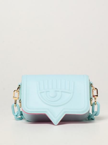 CHIARA FERRAGNI: Eyelike bag in synthetic leather - Sky Blue | Chiara ...