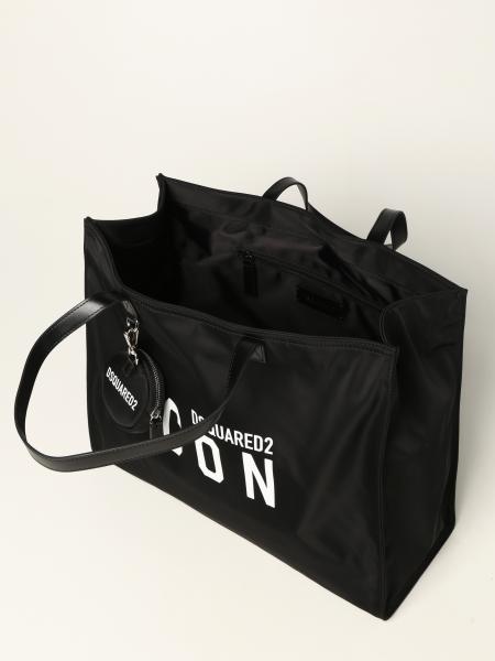 nylon bag with Icon logo | Tote Bags Dsquared2 Women Black