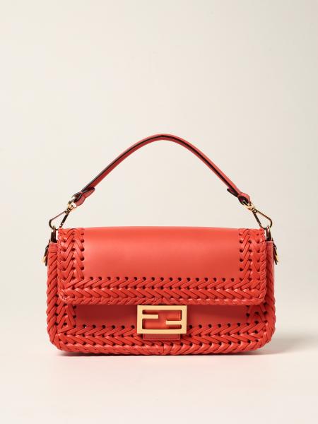 fendi red and black bag