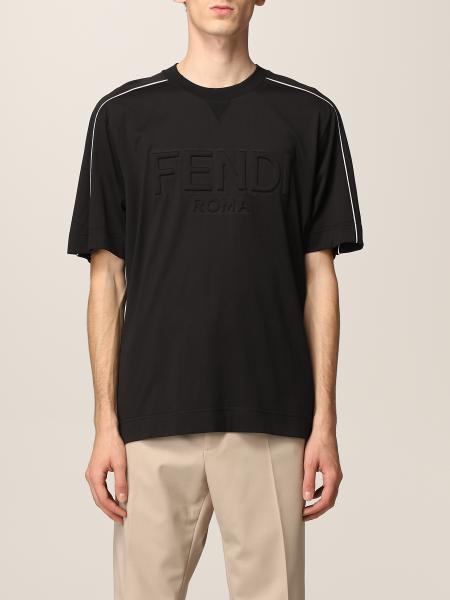 Fendi uomo: T-shirt Fendi in cotone con logo