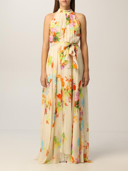 Anna Molinari: Anna Molinari long dress in floral viscose