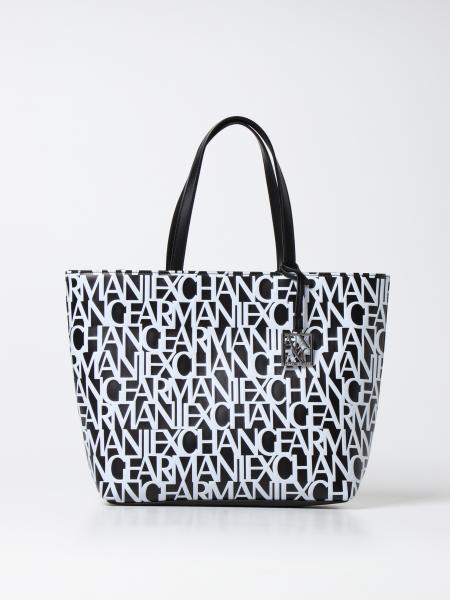 Armani Exchange shopping bag in synthetic leather