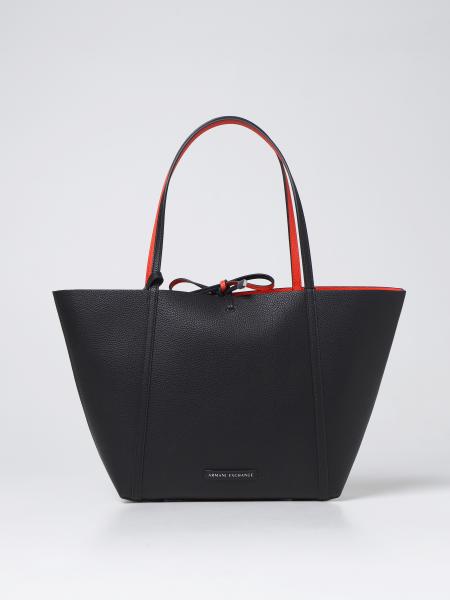 Armani Exchange: Armani Exchange reversible tote bag in synthetic leather