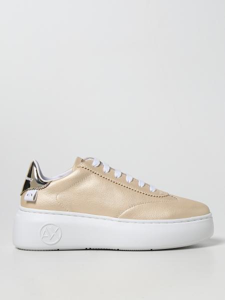 Armani Exchange sneakers in laminated leather