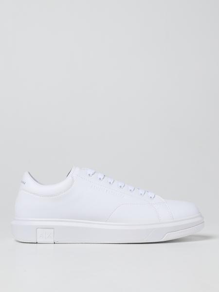 Armani Exchange men: Armani Exchange sneakers in smooth leather