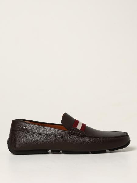 Bally men: Bally Pearce grained leather loafers