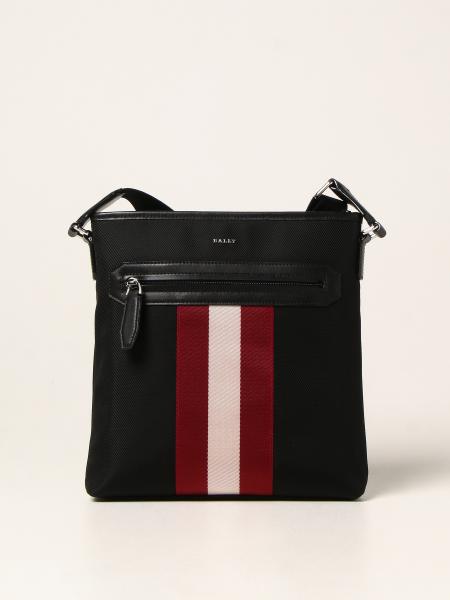 Bally Currios bag in canvas with striped ribbon
