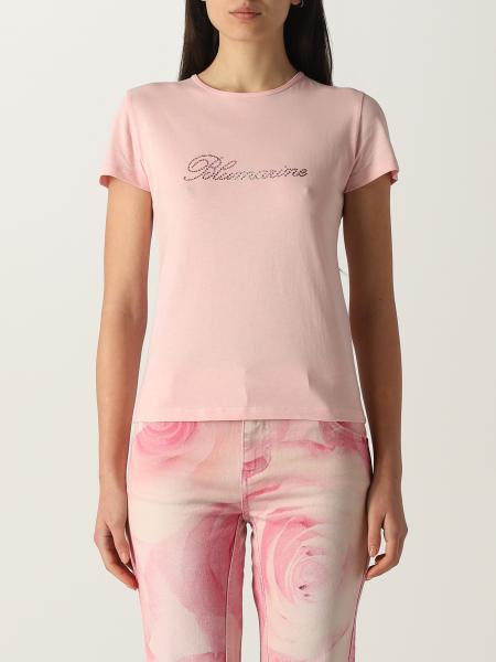 Blumarine: T-shirt Blumarine in cotone con logo