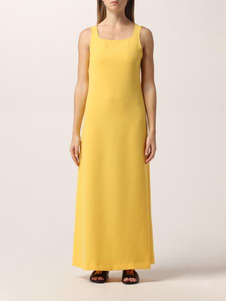 BOUTIQUE MOSCHINO: Moschino Boutique sleeveless long dress - Yellow ...