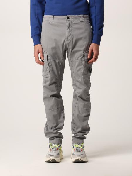 C.P. COMPANY: Pants in stretch cotton - Grey | C.p. Company pants