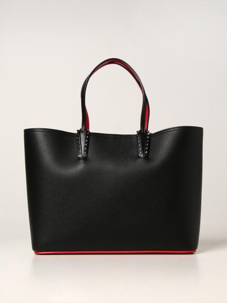 Christian Louboutin women: Christian Louboutin Cabata leather bag with spikes