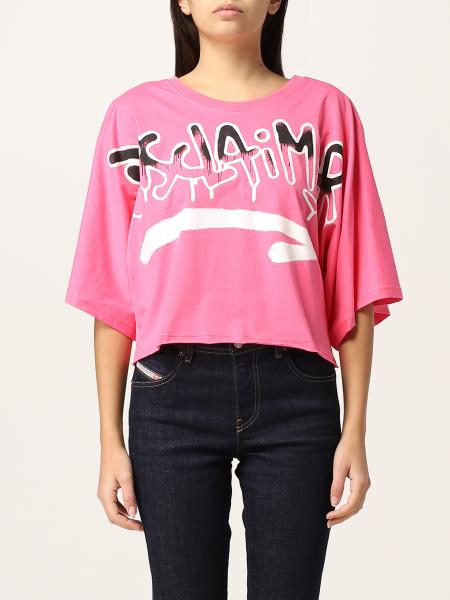 Disclaimer: Cropped Disclaimer cotton t-shirt with logo
