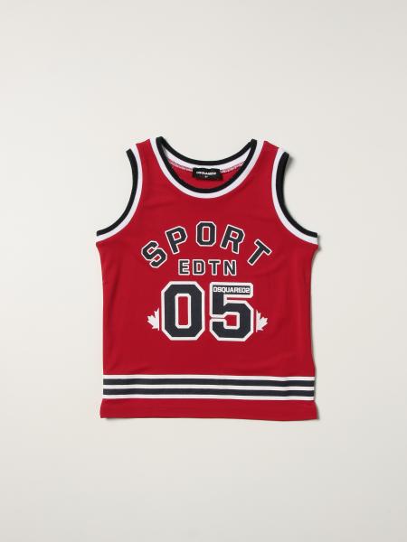 Dsquared2 Junior tank top with basketball print
