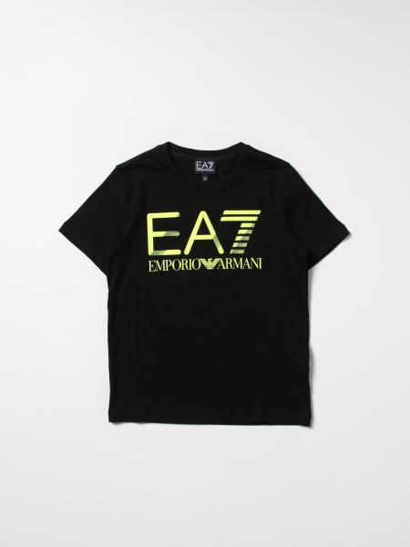 Ea7 kids: EA7 cotton t-shirt with logo