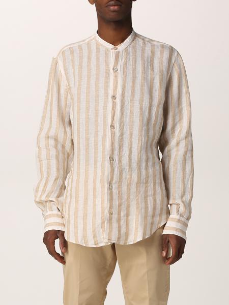 Eleventy: Eleventy shirt in striped linen